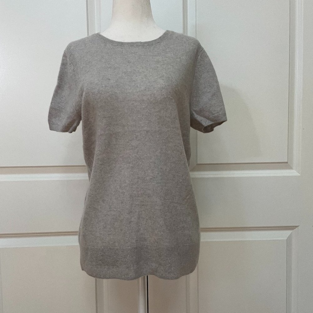 Cashmere Short-Sleeve Sweater